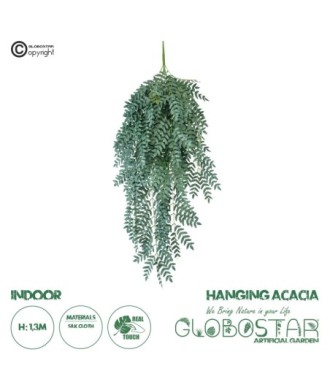 GloboStar® Artificial Garden ACACIA HANGING BRANCH 20254 Τεχνητό Διακοσμητικό Κρεμαστό Φυτό Ακακία Υ130cm